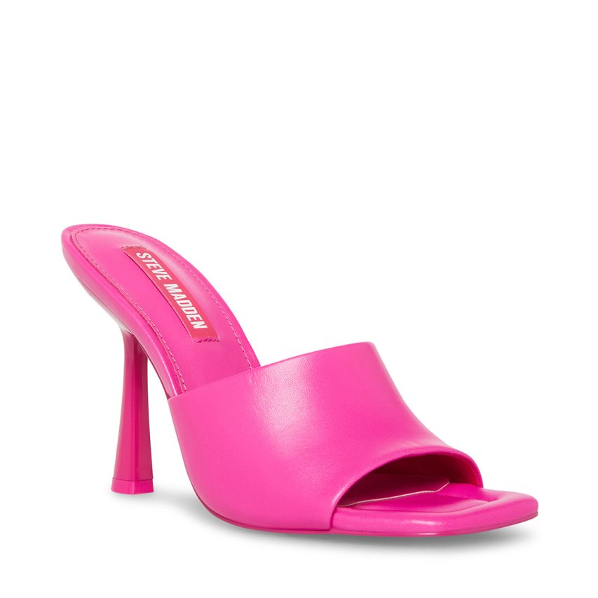 Mulas Steve Madden Selene Cuero Mujer Rosas | ES FN34S6